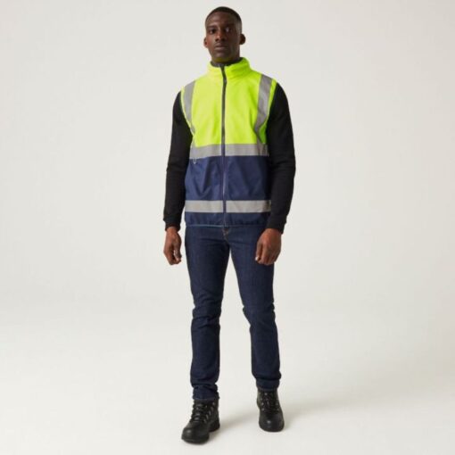 Yellow/Navy front on model