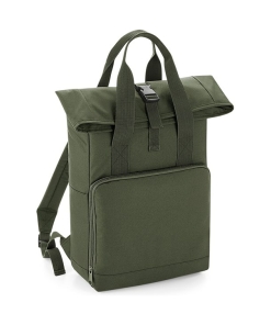 bg118 olivegreen ft2 - Bagbase Twin Handle Roll-Top Backpack
