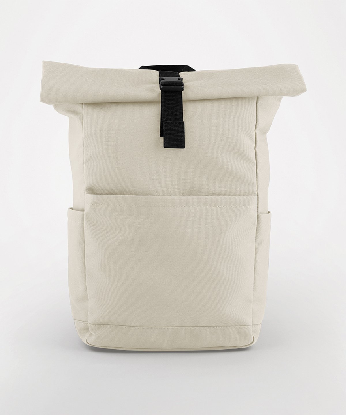 Premium Recycled Roll Top Backpack 1 a cream bag