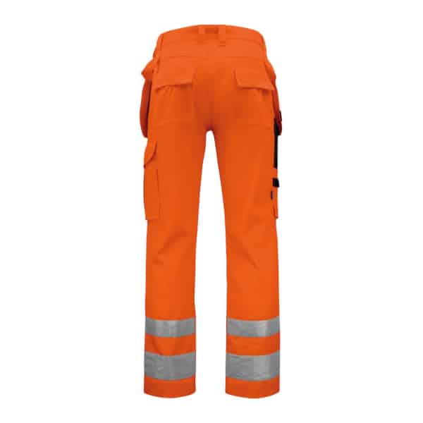 black orange 2 scaled - Pro Job Visibility Waistpants EN ISO 20471 Class 2