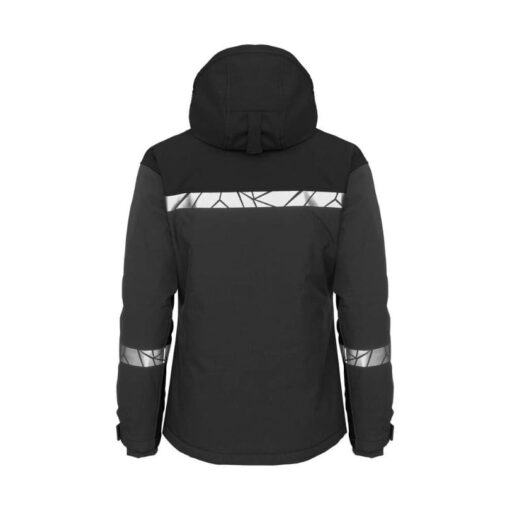 grey black jacket back