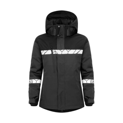 grey black jacket front