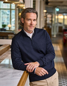 Tee Jays Half Zip Knitted Sweatshirt