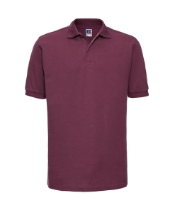 j599m burgundy ft2 - Russell Hard-Wearing Polo Shirt