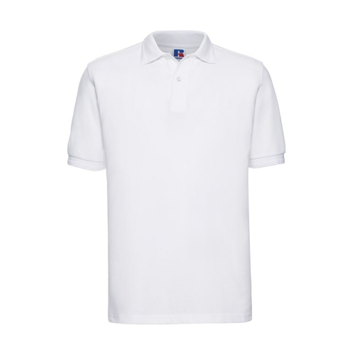 j599m white ft2 - Russell Hard-Wearing Polo Shirt