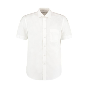 kk102 white ft - Kustom Kit Short Sleeve Business Shirt