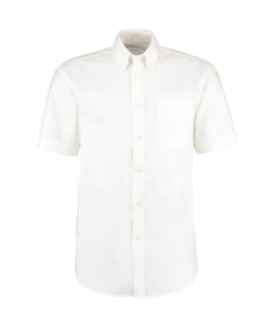 kk109 white ft2 - Kustom Kit Oxford Shirt Short-Sleeved