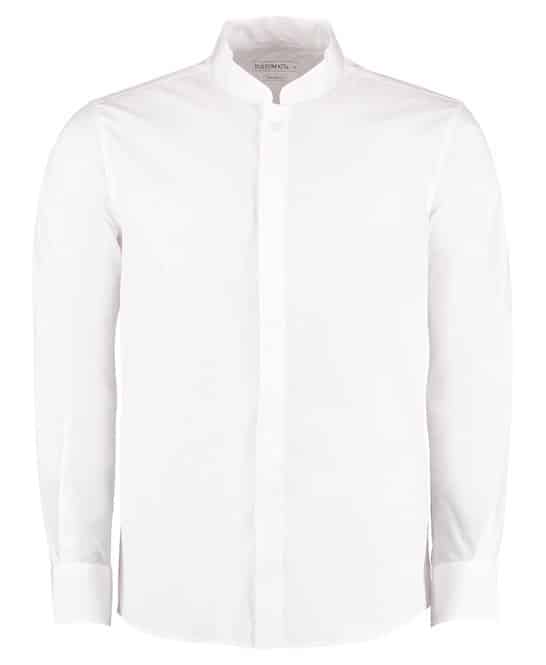 Kustom Kit Mandarin Collar Shirt Long-Sleeved - Men's - Essential Workwear