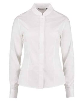 Kustom Kit Mandarin Collar Shirt Long-Sleeved – Women’s