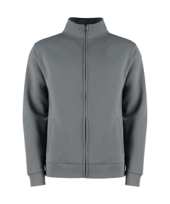 kk334 darkgreymarl ft2 - Kustom Kit Zipped Sweatshirt