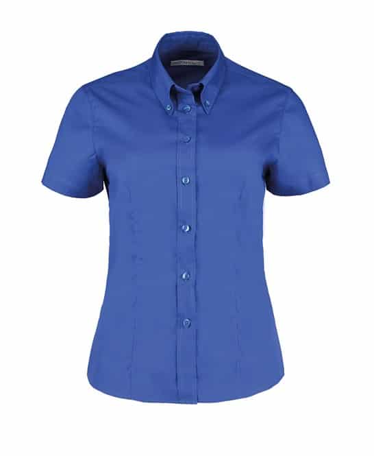 Kustom Kit Corporate Oxford Blouse Short Sleeved - Women's - Essential ...