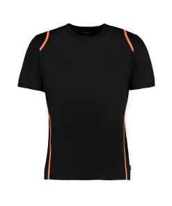kk991 black fluorescentorange ft2 - Kustom Kit Gamegear Cooltex T-Shirt