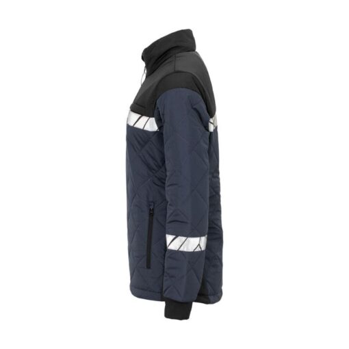 navy black left view of jacket