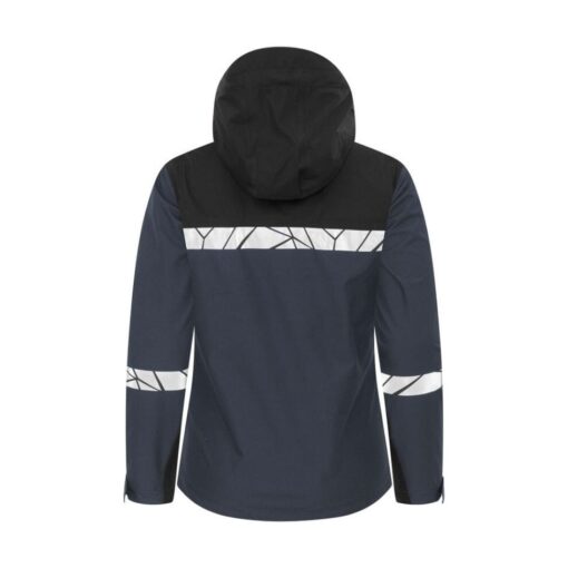 navy blue jacket back view