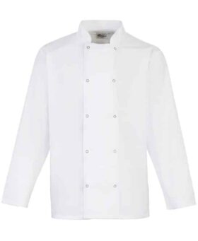 Premier Studded Front Long Sleeve Chef’s Jacket