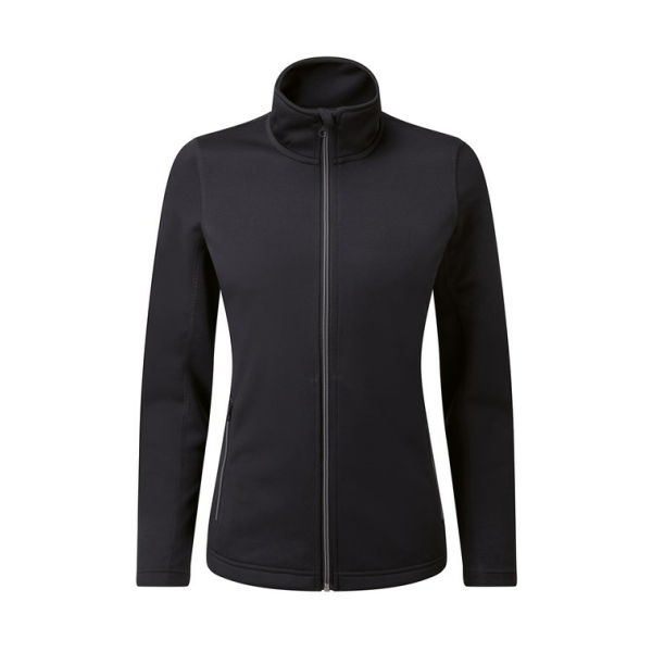 pr809 black ft - Premier Sustainable Zip-Through Sweatshirt - Ladies
