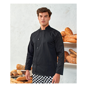 pr901 ls01 2022 - Premier Essential Long Sleeve Chef's Jacket