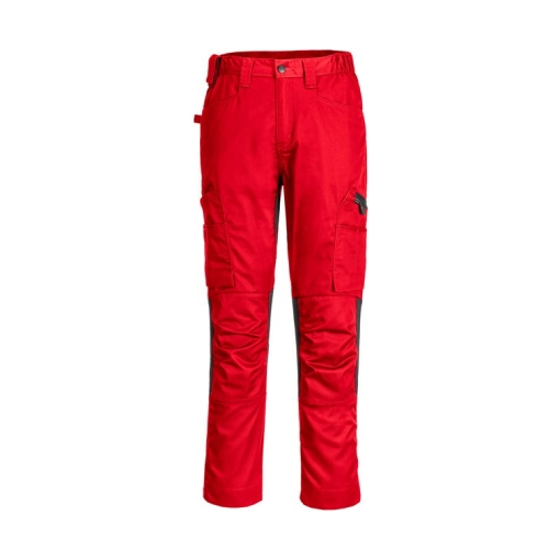 pw134 deepred ft - Portwest WX2 Stretch Trade Trousers