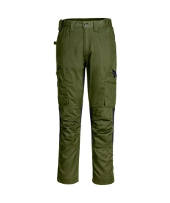 pw134 olivegreen ft - Portwest WX2 Stretch Trade Trousers