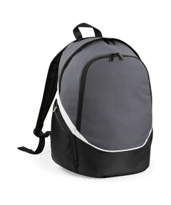 qs255 graphite black white ft2 - Quadra Pro Team Backpack