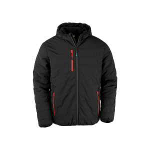 r240x black red ft - Result Recycled Compass Padded Jacket