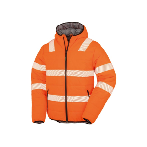 r500x fluorescentorange ft - Result Recycled Ripstop Padded Safety Jacket