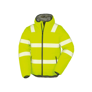 r500x fluorescentyellow ft - Result Recycled Ripstop Padded Safety Jacket