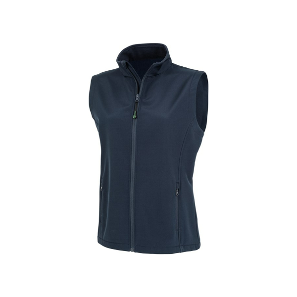 r902f navy ft - Result Recycled 2-Layer Softshell Bodywarmer - Women's