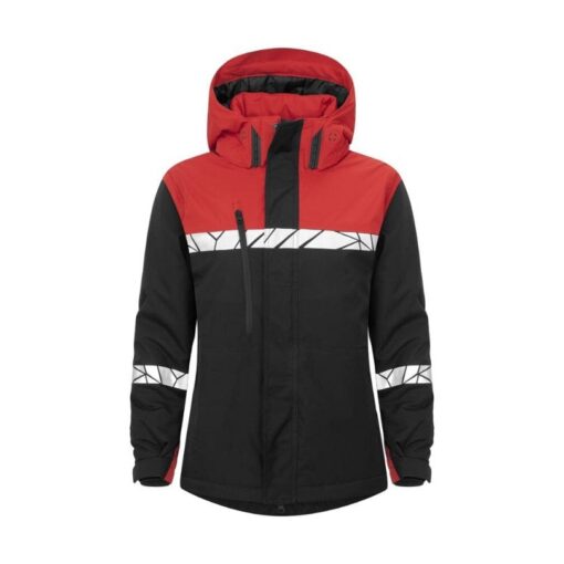 red black jacket front