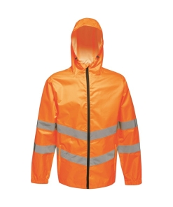 rg385 orange ft2 - Regatta Hi-Vis Pack-Away Jacket
