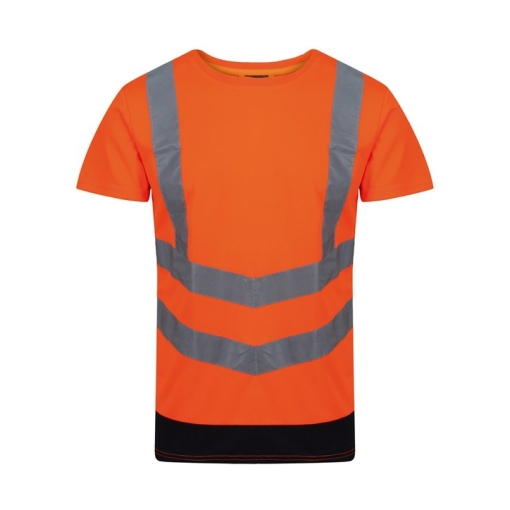 rg463 orange navy ft - Regatta Pro Hi-Vis T-Shirt