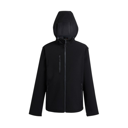 rg594 black seal ft3 - Regatta Navigate 2-Layer Hooded Softshell Jacket