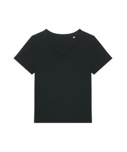 sx720 black ft2 - Stanley Stella Isla V-Neck T-Shirt - Ladies