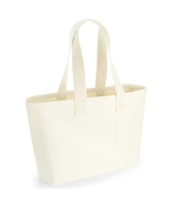 wm610 natural ft2 - Westford Mill Everyday Canvas Tote Bag