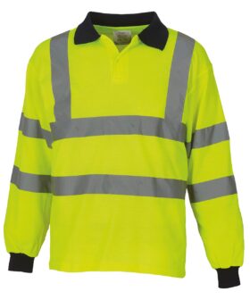 Yoko Hi-vis long sleeve polo